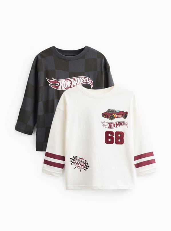 Hot Wheels Graphic Long Sleeve T-Shirts 2-Pack 3-4 years